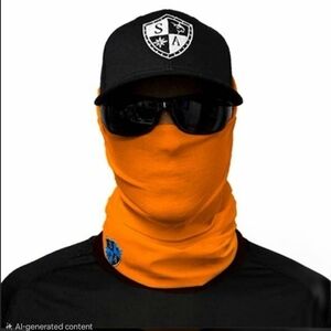 SA Company Safety Orange Face Shield, One Size Fits All, Brand New Sealed